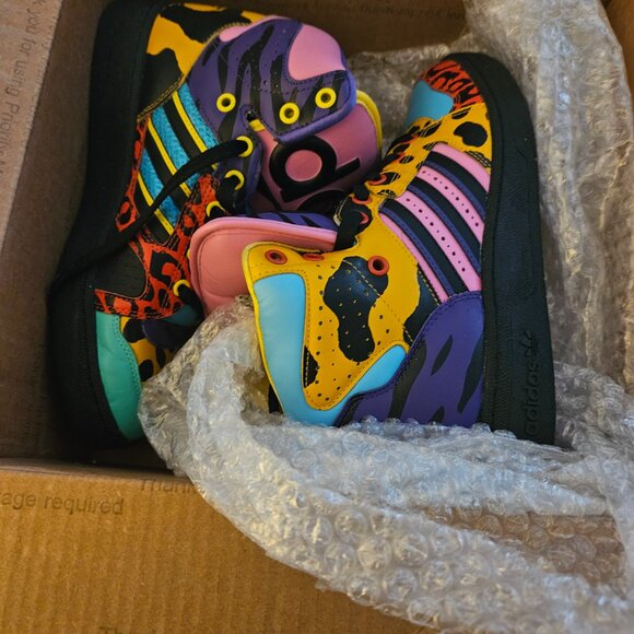 Excellent Condition- Jeremy Scott Adidas Animal Print - Picture 6 of 7